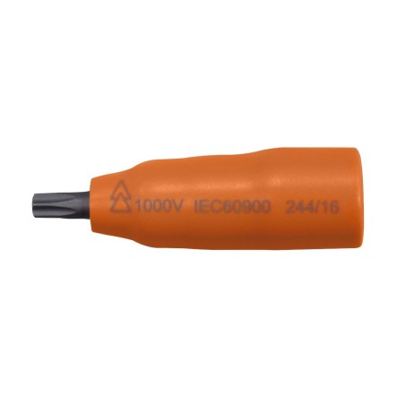 Punta atornilladora con vaso Ega Master 3/8" torx T-30 1.000 V. codigo 79498
