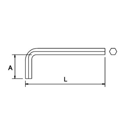 Llave hexagonal Ega Master 4 mm. standard codigo 61505