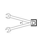 Llave combinada de carraca Mastergear Ega Master 11 mm. cromado pulido espejo codigo 62654