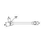 Llave combinada de carraca Mastergear Ega Master 11 mm. cromado pulido espejo codigo 62654
