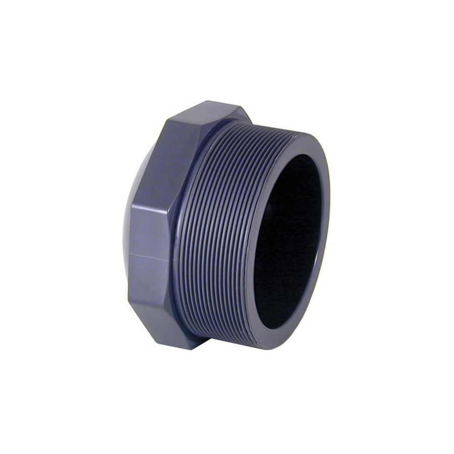 Tapon PVC rosca macho 2-1/2" PN-10