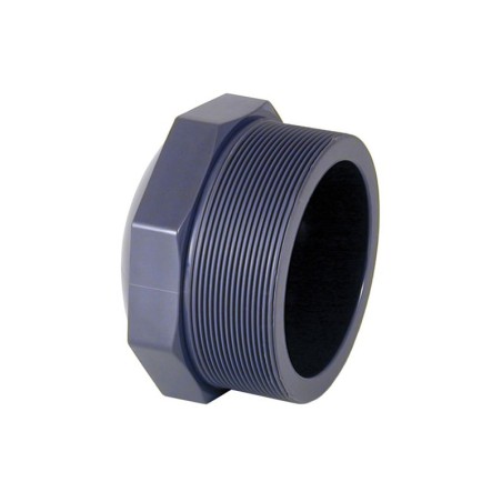 Tapon PVC rosca macho 2-1/2" PN-10