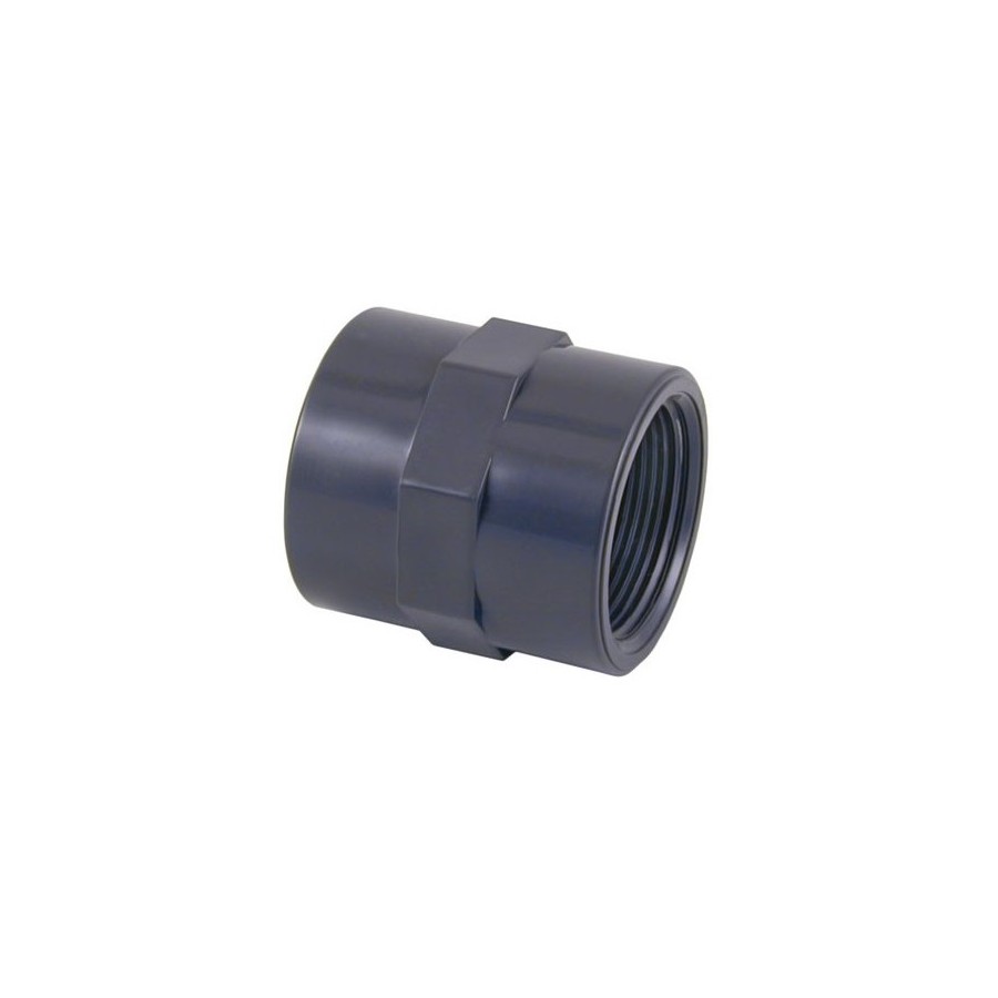 Manguito union mixto PVC encolar-roscar D-40x1-1/4" PN-10 Manguito union mixto PVC encolar-roscar D-40x1-1/4" PN-10
