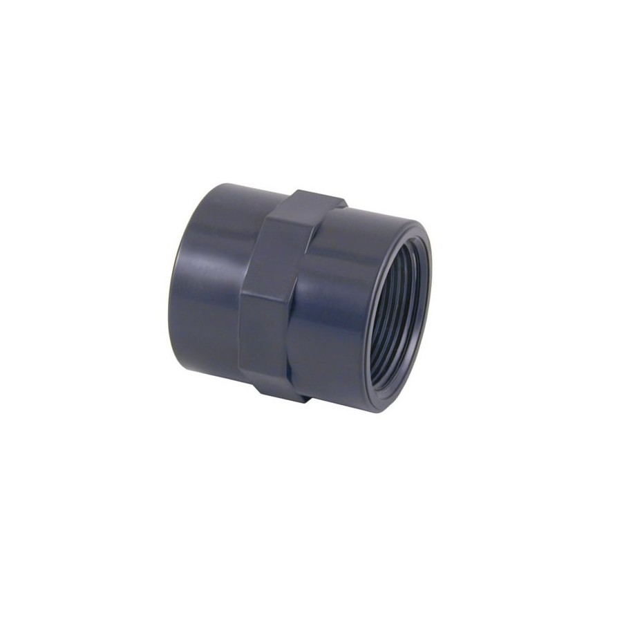 Manguito PVC rosca hembra 1" PN-10 Manguito PVC rosca hembra 1" PN-10