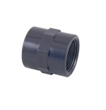 Manguito PVC rosca hembra 1-1/4" PN-10