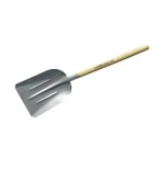 Pala aluminio cuadrada Ega Master 390x345x1620 mm. mango largo codigo 67209