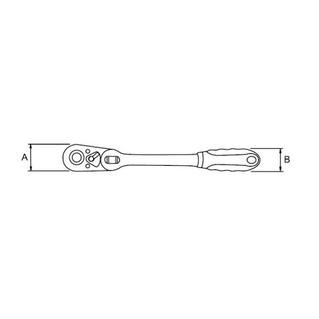 Llave de carraca reversible Ega Master Rapid 1/2" codigo 57410