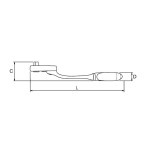 Llave de carraca reversible Ega Master Rapid 1/2" codigo 57410
