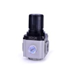 Regulador de presion Airtac serie 3/8" diametro con escuadra mm. carrera y manometro mm. fijo codigo GAR30010SG