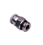 Racor union recto macho cilindrico-tubo Airtac D-12 1/2"G gris codigo GPC1204