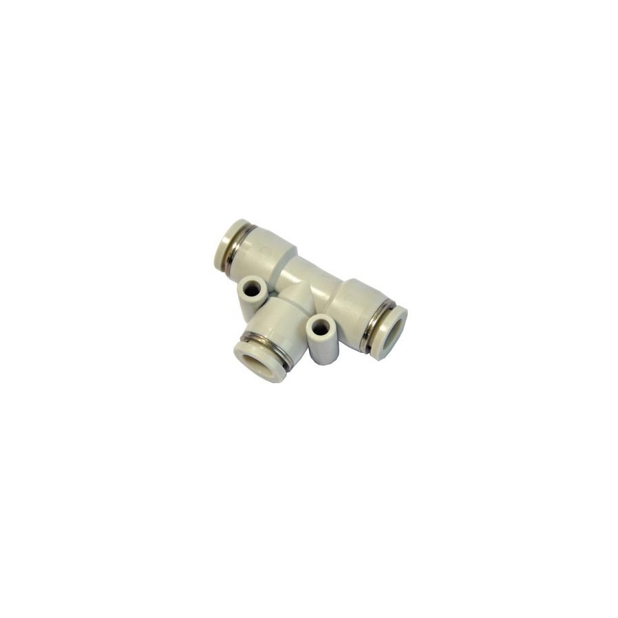 Racor union en T tubo-tubo-tubo Airtac D-4 gris codigo GPE4 Racor union en T tubo-tubo-tubo Airtac D-4 gris codigo GPE4