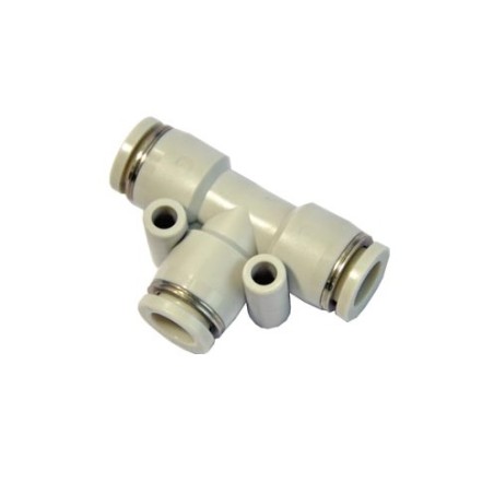 Racor union en T tubo-tubo-tubo Airtac D-4  gris codigo GPE4