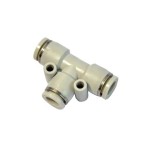 Racor union en T tubo-tubo-tubo Airtac D-4  gris codigo GPE4