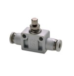 Regulador de caudal en linea tubo-tubo Airtac D-12  gris codigo GPSA12