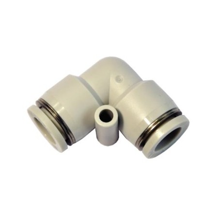 Racor union en codo tubo-tubo Airtac D-10  gris codigo GPV10