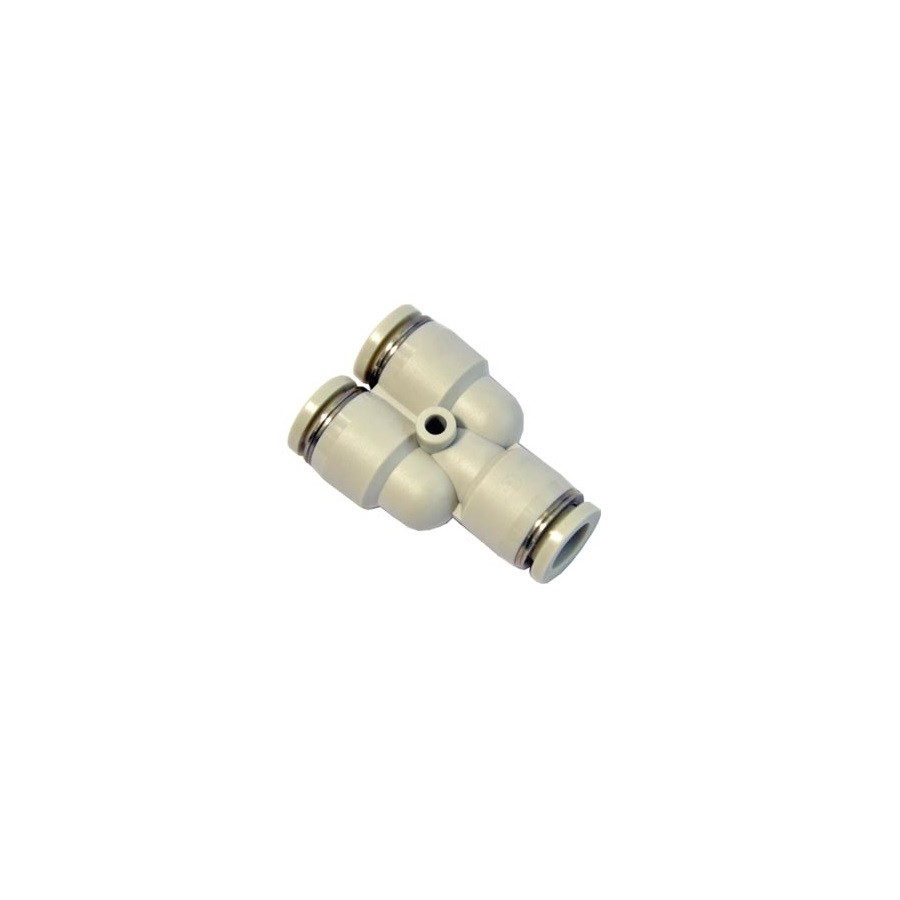 Racor union en Y tubo-tubo-tubo Airtac D-8 gris codigo GPY8 Racor union en Y tubo-tubo-tubo Airtac D-8 gris codigo GPY8