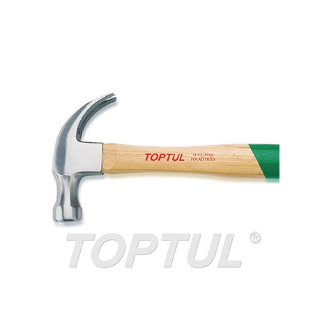 Martillo de uña con mango de madera Toptul 330 mm. HAAD1633