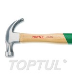 Martillo de uña con mango de madera Toptul 330 mm. HAAD1633