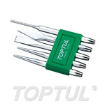 Juego de 5 piezas botadores cinceles Toptul granetes GAAV0501