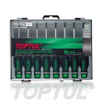 Juego 8 destornilladores precision Toptul varilla int. GAAW0804