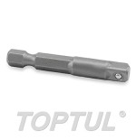 Adaptador vaso hexagonal 1/4"x1/2" Toptul 50 mm. FPKA0816