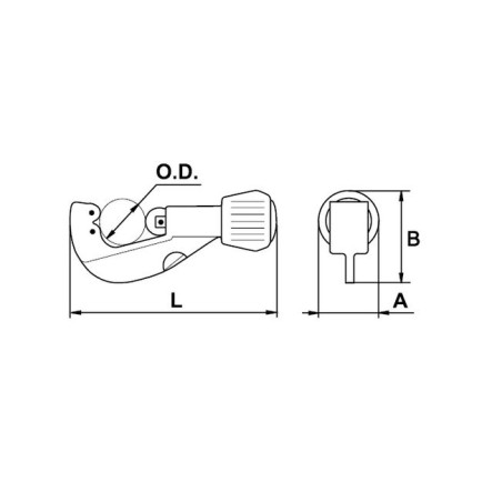 Cortatubos telescopico Ega Master 22 mm. para cobre codigo 63105