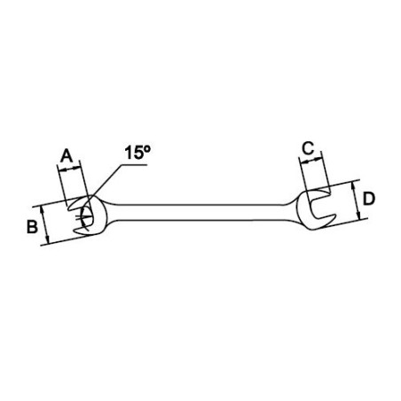 Llave fija Ega Master 38-42 mm. acero inoxidable codigo 38608