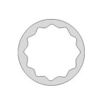 Llave de vaso 1/2" Ega Master 9/16" 12 cantos codigo 60484
