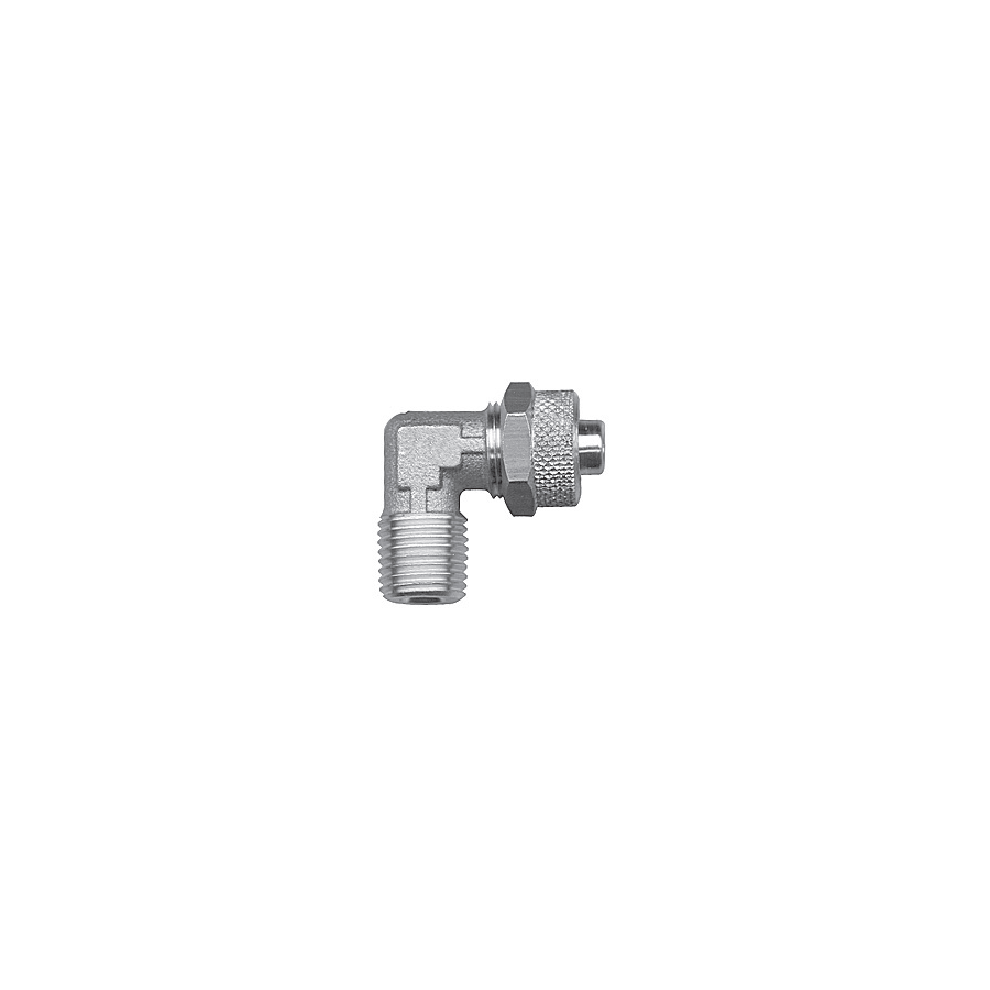 Codo macho conico fijo laton niquelado D-8 1/8"