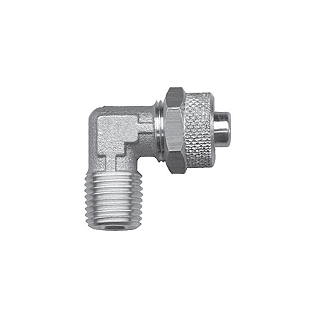 Codo macho conico fijo laton niquelado D-8 1/8"
