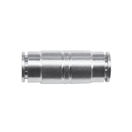 Racor neumatico laton niquelado EMU 04
