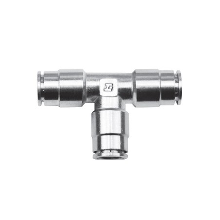 Racor neumatico laton niquelado EME 08