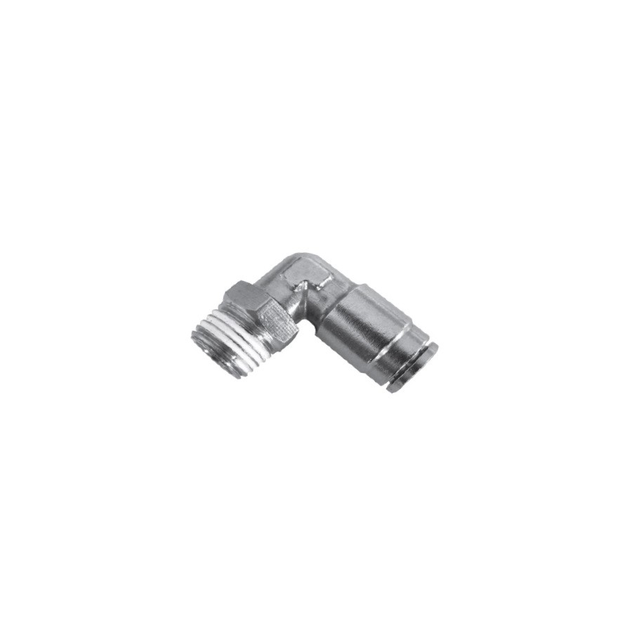 Racor neumatico laton niquelado EML 08-03 Racor neumatico laton niquelado EML 08-03