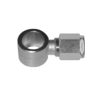 Racor orientable simple con bicono laton niquelado D-4 1/8"