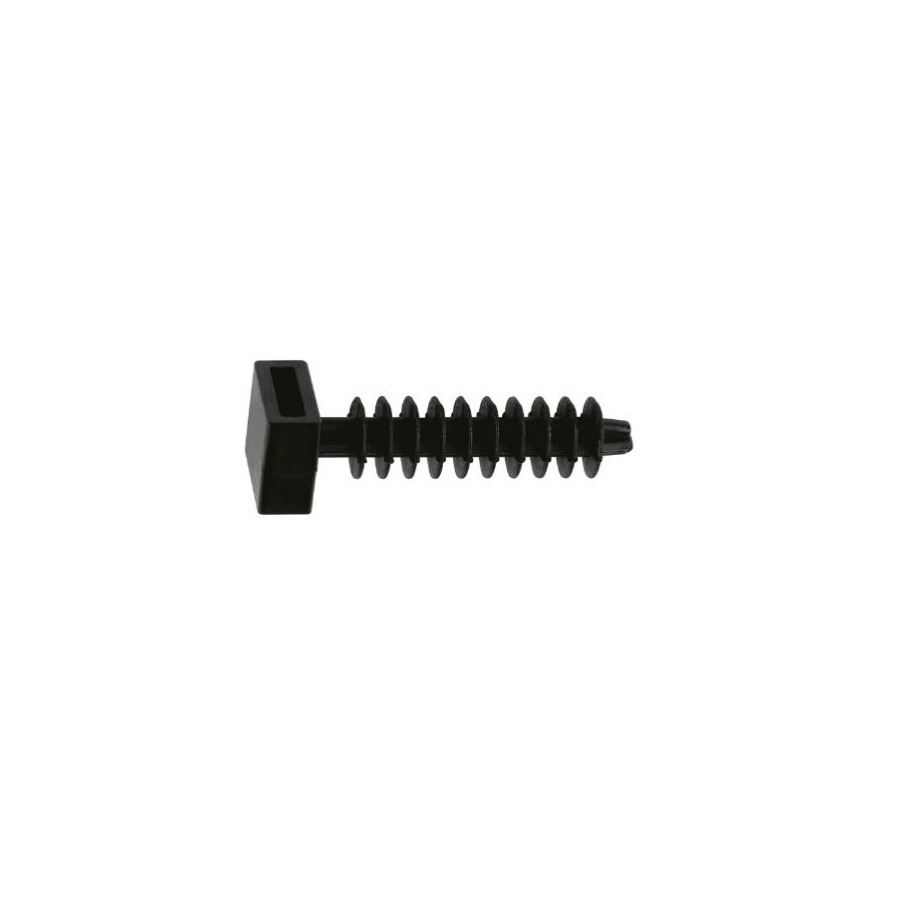 Taco para brida de nylon negro Index D-6 (100 ud.) TACOBRINE6 Taco para brida de nylon negro Index D-6 (100 ud.) TACOBRINE6