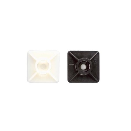 Base adhesiva brida de nylon blanca Index 19 x 19 (100 ud.) BBANE19