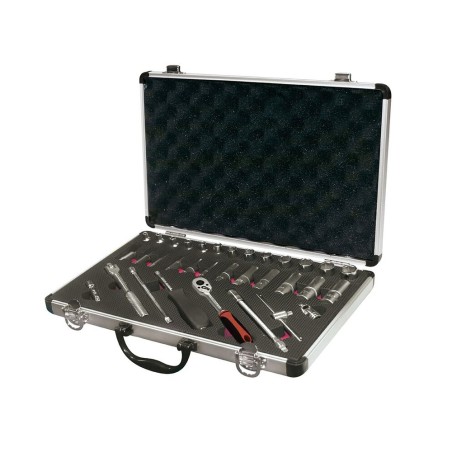 Juego de llaves de vaso 1/4" 30 ud. serie larga Ega Master 5/32"-9/16" 5/32"-9/16"  6 cantos codigo 58691