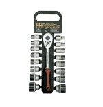 Juego de llaves de vaso 1/4" con punta atornilladora Ega Master 32 ud. codigo 58695