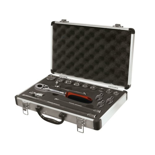 Juego de llaves de vaso 3/8" 19 ud. Ega Master 5/16"-5/8" - crow foot 3/8"-3/4" 12 cantos codigo 58708