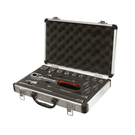 Juego de llaves de vaso 3/8" 19 ud. Ega Master 5/16"-5/8" - crow foot 3/8"-3/4" 12 cantos codigo 58708