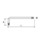 Llave tamper torx Ega Master TT50 serie larga codigo 56564