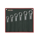 Juego de llaves combinadas de carraca Classicgear 6 ud. Ega Master 5/16"-3/4" cromado pulido espejo codigo 68232