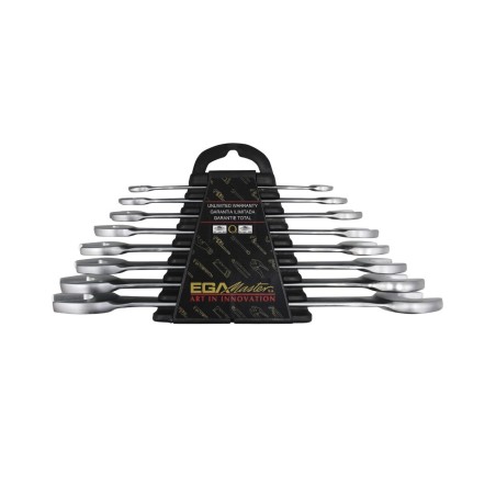 Juego de llaves fijas 6 ud. Ega Master 3/8"-7/16"-13/16"-7/8" cromado pulido espejo codigo 68467