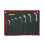 Juego de llaves acodadas 10 ud. Ega Master 1/4"-5/16"-15/16"-1" cromado pulido espejo codigo 68473