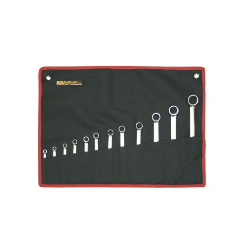 Juego de llaves combinadas 13 ud. Ega Master 1/4"-1" cromado pulido espejo codigo 68502