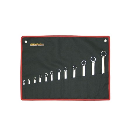 Juego de llaves combinadas 13 ud. Ega Master 1/4"-1" cromado pulido espejo codigo 68502