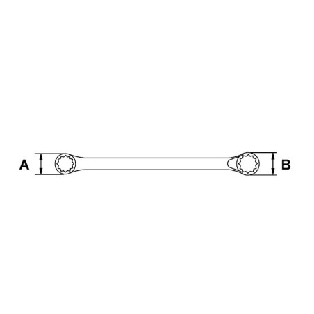Llave acodada Ega Master 5/16"-3/8" cromado pulido espejo codigo 60381
