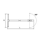 Llave articulada en T Ega Master 13 mm. codigo 61847