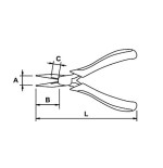 Alicate telefonista mini Ega Master Titacrom® Bimat codigo 62244