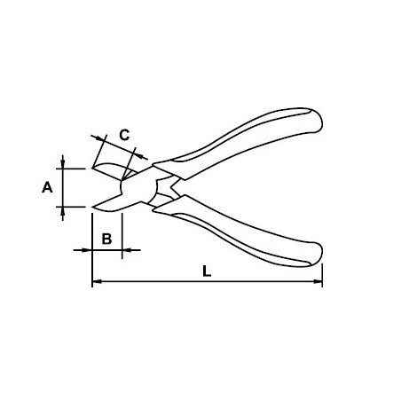 Alicate corte diagonal mini Ega Master Titacrom® Bimat codigo 62247